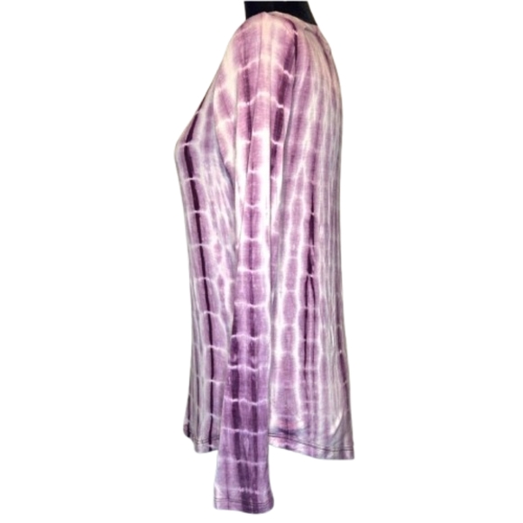 Aeropostale Women's Seriously Soft Perfect V Purple Tie-Dye V-Neck Tee Size S - Picture 2 of 9